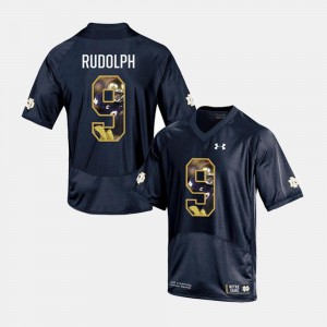 Player Pictorial Navy Kyle Rudolph Notre Dame Jersey #9 Men's 957328-983