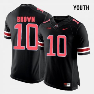 Youth #10 CaCorey Brown OSU Jersey College Football Black 727558-445