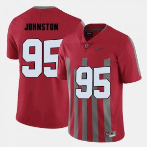 College Football Cameron Johnston OSU Jersey #95 For Men Red 805026-884