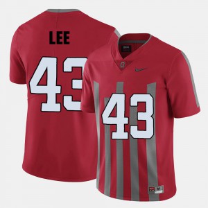 College Football Men's Darron Lee OSU Jersey Red #43 846771-659