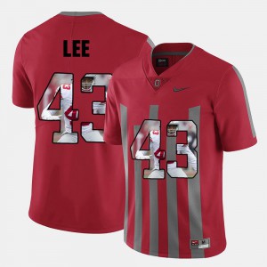 #43 Men's Darron Lee OSU Jersey Pictorial Fashion Red 317487-190