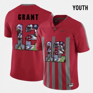 Pictorial Fashion Doran Grant OSU Jersey Red Youth(Kids) #12 748678-534