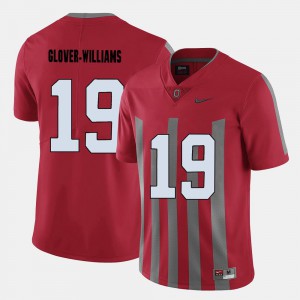 College Football Eric Glover-Williams OSU Jersey #19 Men's Red 258932-150