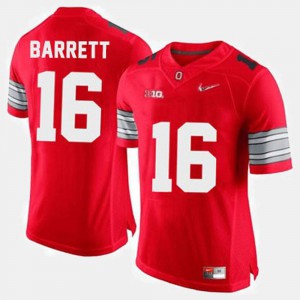 Men #16 College Football J.T. Barrett OSU Jersey Red 555916-282