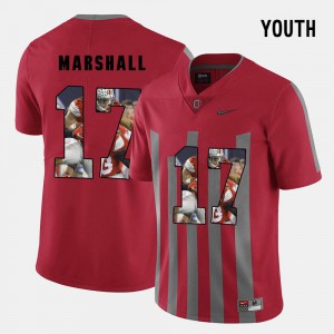 Pictorial Fashion Kids #17 Red Jalin Marshall OSU Jersey 589904-556