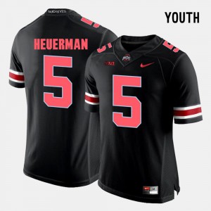 For Kids Jeff Heuerman OSU Jersey #5 Black College Football 304166-988