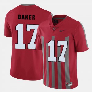 College Football For Men Jerome Baker OSU Jersey #17 Red 930823-895