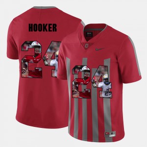 Pictorial Fashion #24 Malik Hooker OSU Jersey Red For Men 164348-683