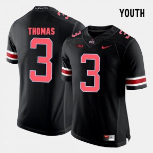 For Kids #3 Michael Thomas OSU Jersey College Football Black 400009-684