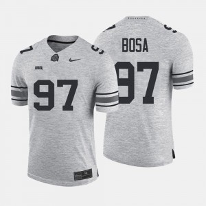 For Men's #97 Gray Gridiron Limited Nick Bosa OSU Jersey Gridiron Gray Limited 339311-118