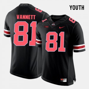 #81 Nick Vannett OSU Jersey College Football Black For Kids 345617-519