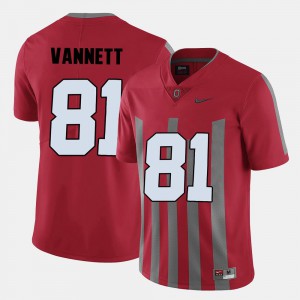 Red Nick Vannett OSU Jersey #81 For Men's College Football 274024-291