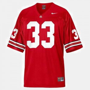 Pete Johnson OSU Jersey #33 For Kids Red College Football 313341-606