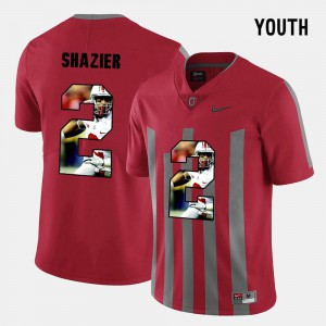 For Kids Red Ryan Shazier OSU Jersey #2 Pictorial Fashion 727996-990