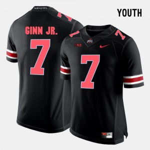 #7 Black College Football Ted Ginn Jr. OSU Jersey Youth 247214-356