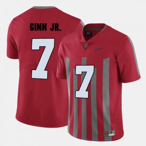 Ted Ginn Jr. OSU Jersey Men Red College Football #7 254118-145
