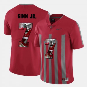 Red Ted Ginn Jr. OSU Jersey Pictorial Fashion Mens #7 172512-469