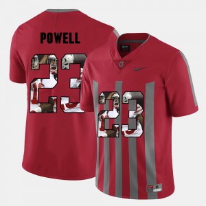 #23 Tyvis Powell OSU Jersey Men's Red Pictorial Fashion 148296-761