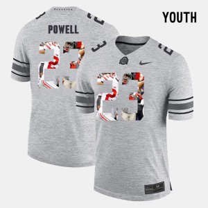 Tyvis Powell OSU Jersey Pictorial Gridiron Fashion Pictorital Gridiron Fashion For Kids #23 Gray 357572-676