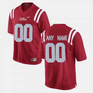 Red #00 Men's College Limited Football Ole Miss Customized Jersey 597550-969
