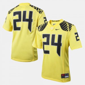 #24 Youth Yellow College Football Oregon Jersey 235930-713