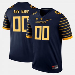 College Limited Football Mens #00 Navy Oregon Custom Jersey 114122-539