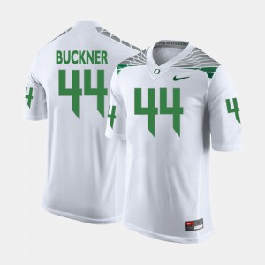 #44 For Men White College Football DeForest Buckner Oregon Jersey 748342-877