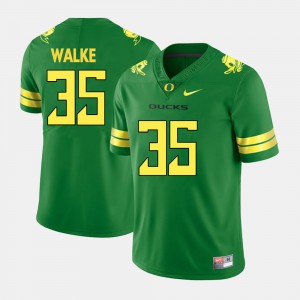Green For Men's Joe Walker Oregon Jersey #35 College Football 478759-827