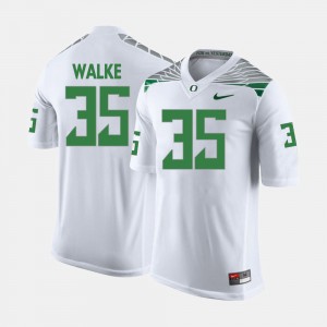 White For Men Joe Walker Oregon Jersey #35 College Football 671377-430