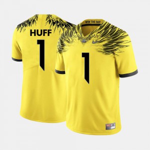 Josh Huff Oregon Jersey Yellow #1 Mens College Football 828119-524