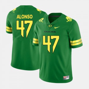 For Men Green Kiko Alonso Oregon Jersey College Football #47 946624-372
