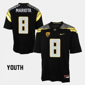 Black College Football Marcus Mariota Oregon Jersey Youth(Kids) #8 578486-886