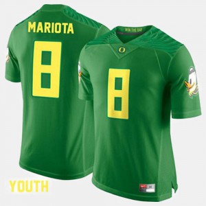 Green Kids Marcus Mariota Oregon Jersey College Football #8 704825-821