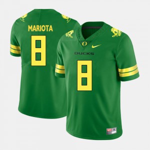 Green College Football For Men #8 Marcus Mariota Oregon Jersey 922734-277