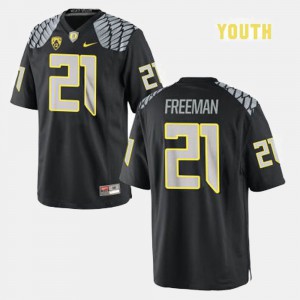 College Football #21 Black Royce Freeman Oregon Jersey Youth 281875-168