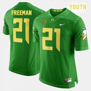 #21 For Kids Green College Football Royce Freeman Oregon Jersey 512043-132