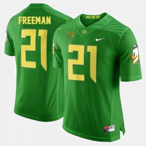 Green College Football For Men #21 Royce Freeman Oregon Jersey 906760-259