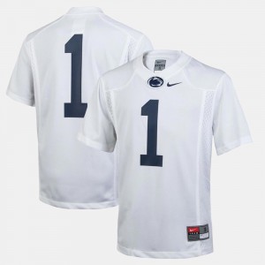 #1 College Football Youth(Kids) White Penn State Jersey 536647-533