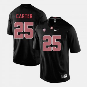 College Football Men Black #25 Alex Carter Stanford Jersey 487042-345
