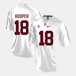 College Football #18 Men's White Austin Hooper Stanford Jersey 623843-375