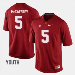Christian McCaffrey Stanford Jersey Cardinal #5 College Football Youth 840189-405