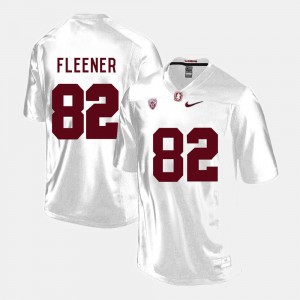#82 White Coby Fleener Stanford Jersey Men College Football 709607-257