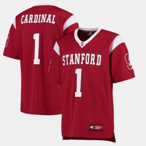 Men College Football #1 Stanford Jersey Cardinal 571408-888