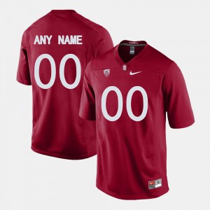 #00 Mens Stanford Customized Jerseys Cardinal College Limited Football 223215-505