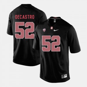 David DeCastro Stanford Jersey Men's Black #52 College Football 381263-913