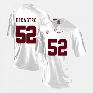 #52 David DeCastro Stanford Jersey College Football White Men's 597058-250