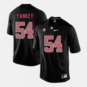 David Yankey Stanford Jersey Black For Men's #54 College Football 849177-397