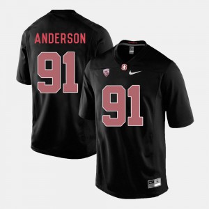 College Football Henry Anderson Stanford Jersey For Men's Black #91 355505-181