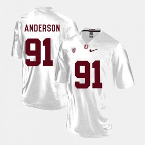 College Football For Men's Henry Anderson Stanford Jersey #91 White 119655-453