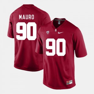College Football #90 For Men Cardinal Josh Mauro Stanford Jersey 247362-719